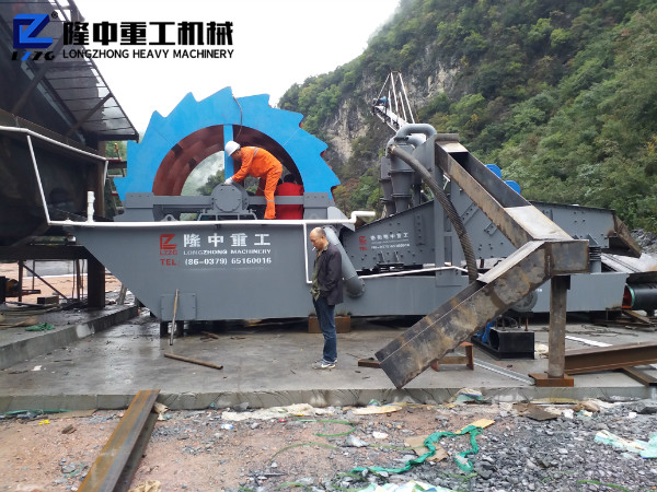 輪斗洗砂機在砂石生產線中的作用